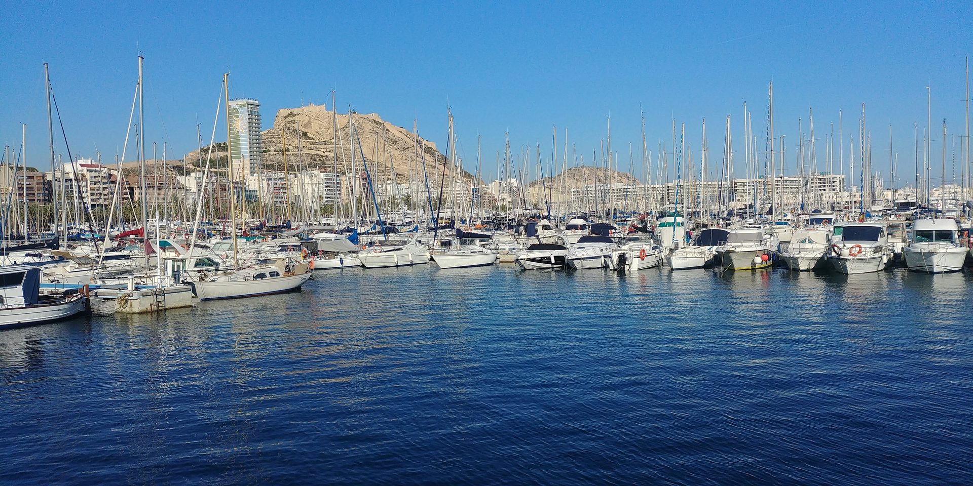 Marina de Alicante — marina panorama castle