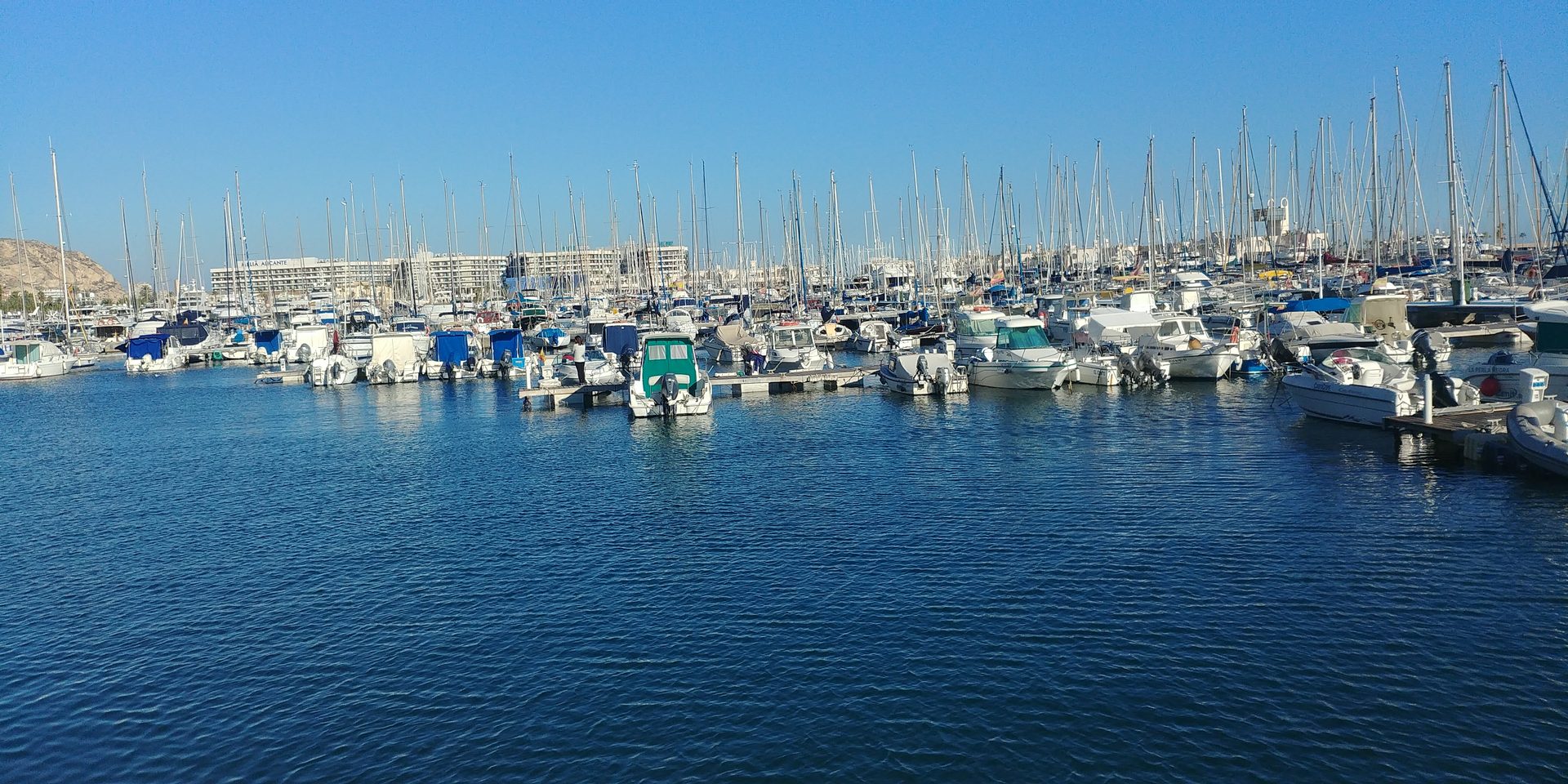 Marina de Alicante — marina rows west