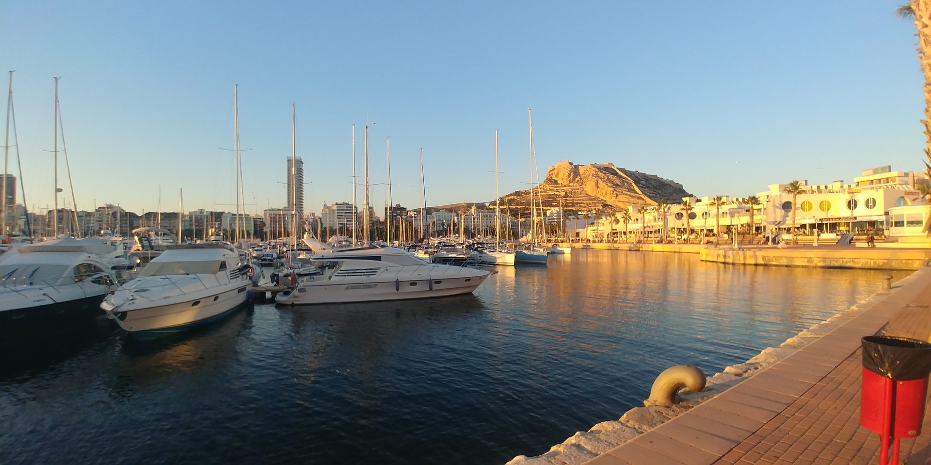 Marina de Alicante — sunset marina