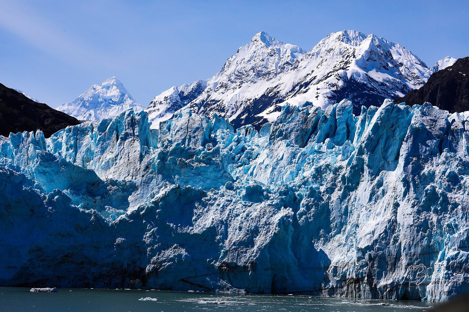 The blue face of Margerie Glacier in Tarr Inlet, Glacier Bay National Park