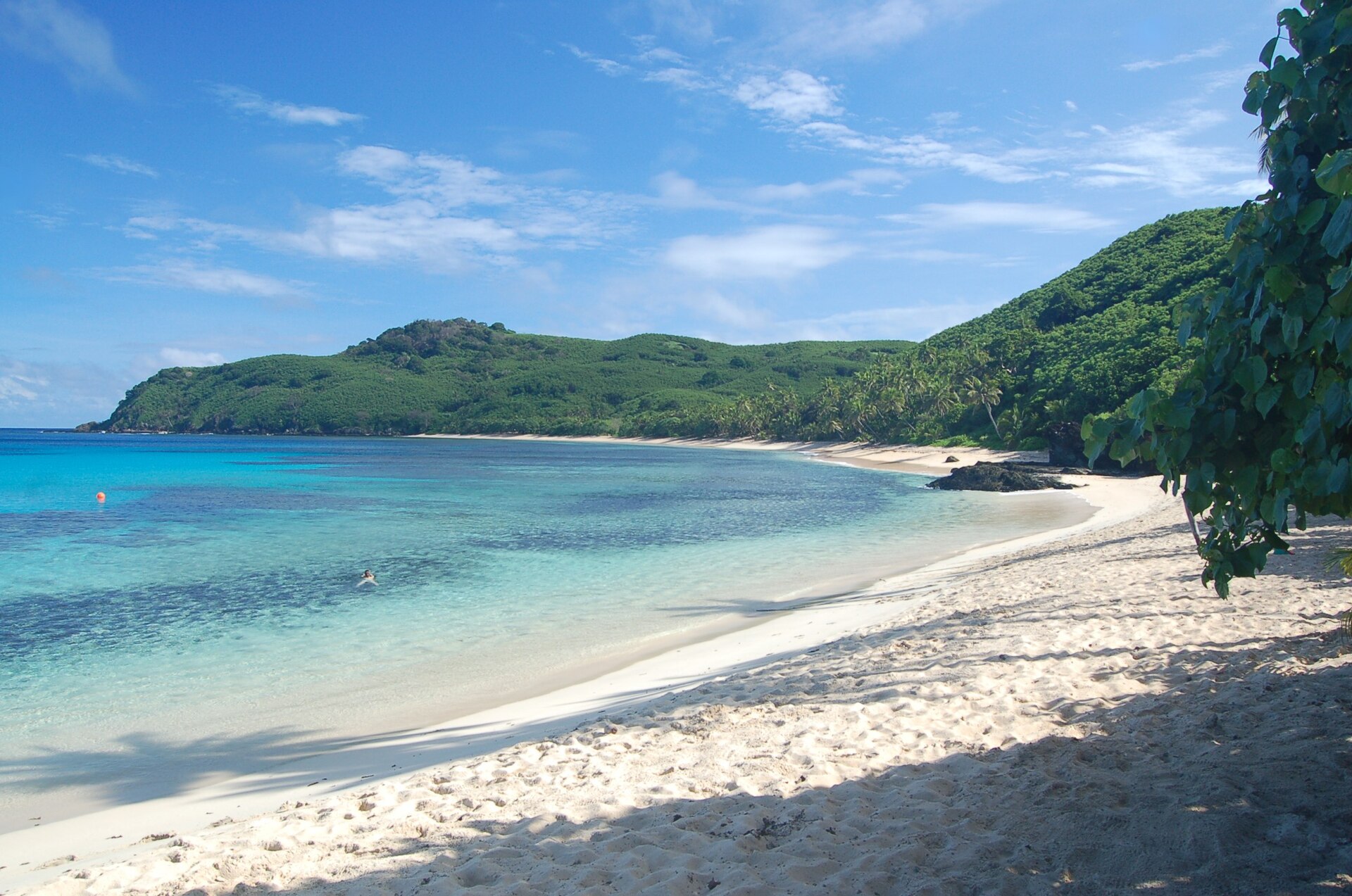 Beach and headland on Waya Island, Yasawa group, Fiji