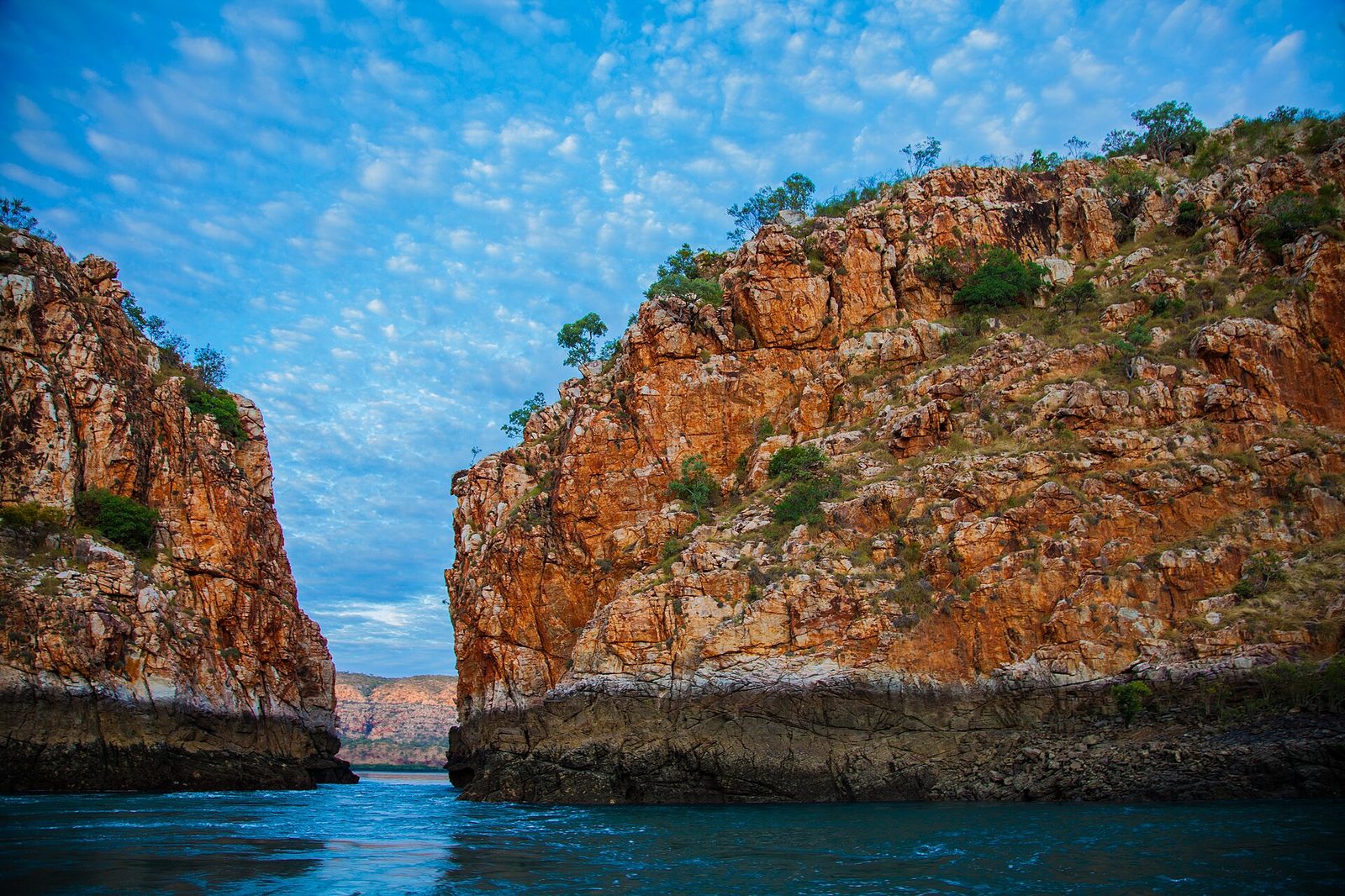 The tidal gap at Horizontal Falls, Talbot Bay, Kimberley