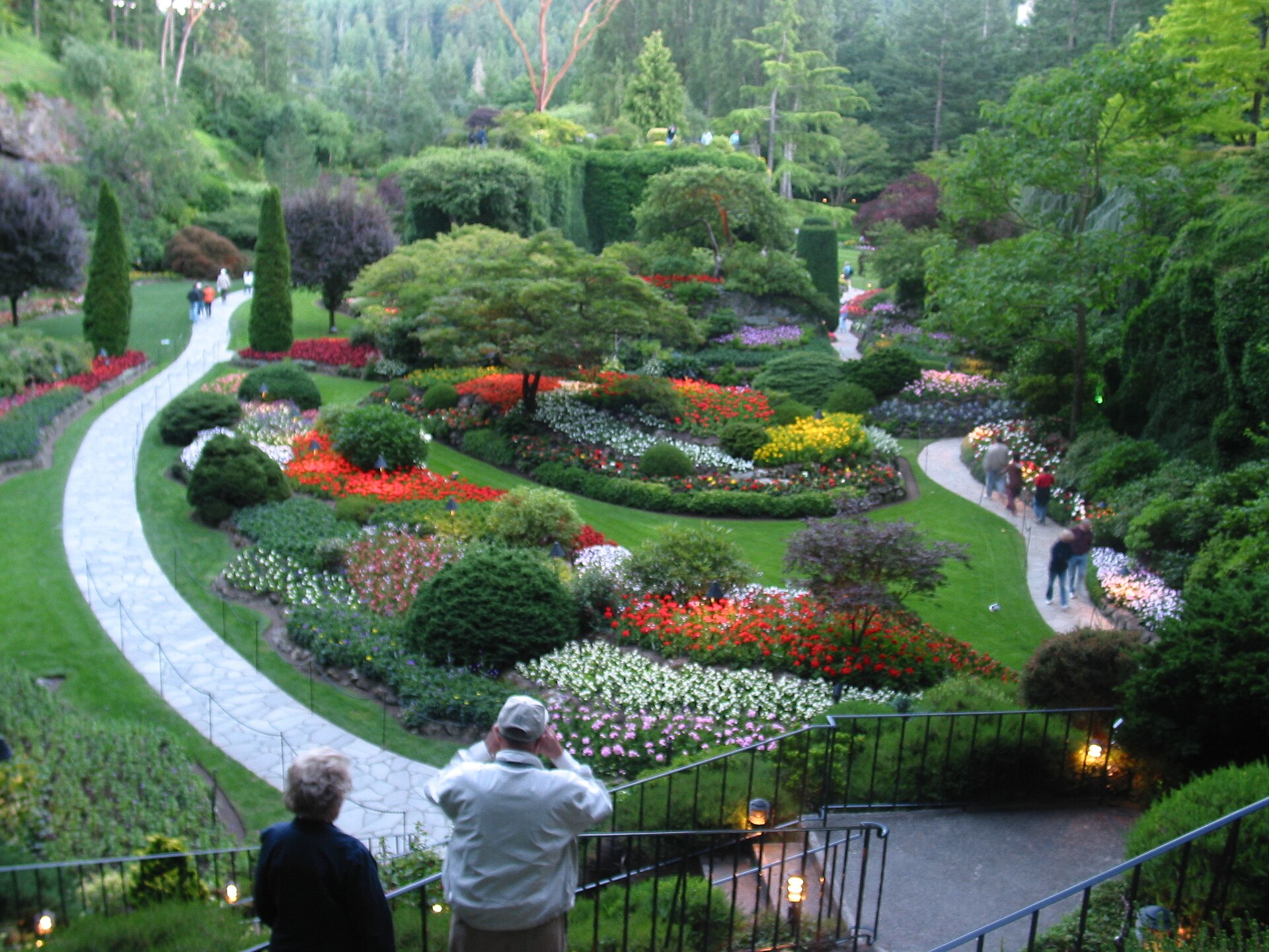 The Sunken Garden at Butchart Gardens near Victoria, British Columbia