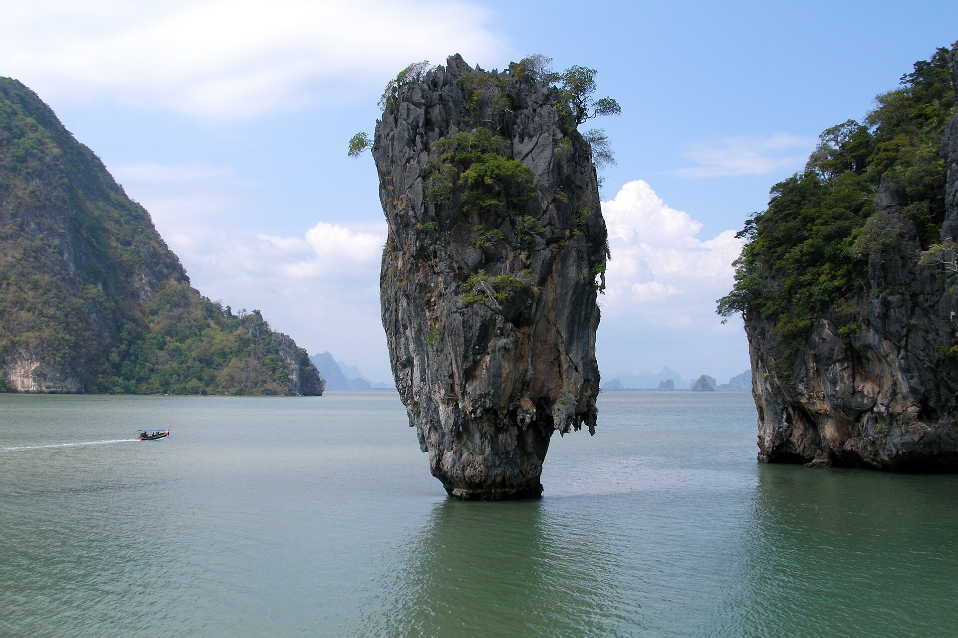 Ko Tapu, the limestone spike known as James Bond Island, in Phang Nga Bay