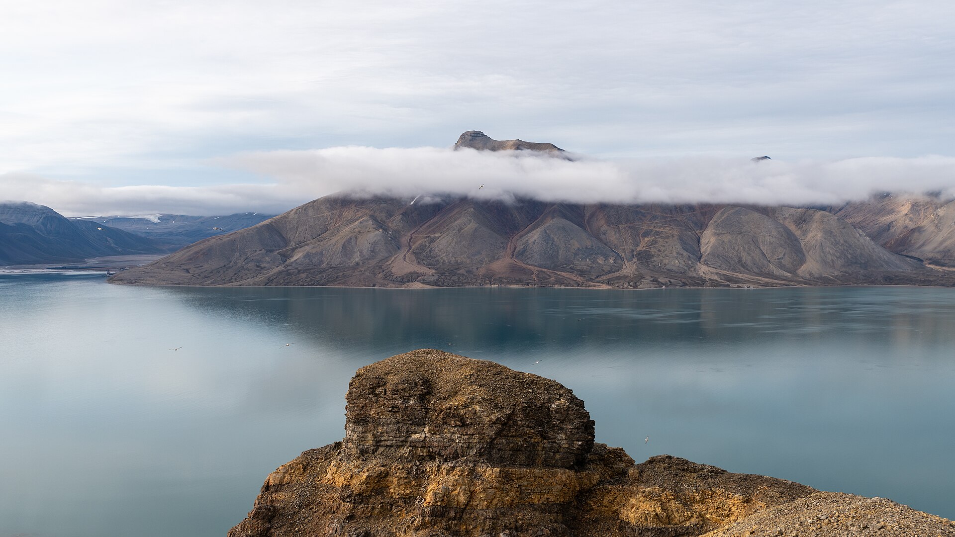 The abandoned Soviet mining settlement of Pyramiden, Svalbard